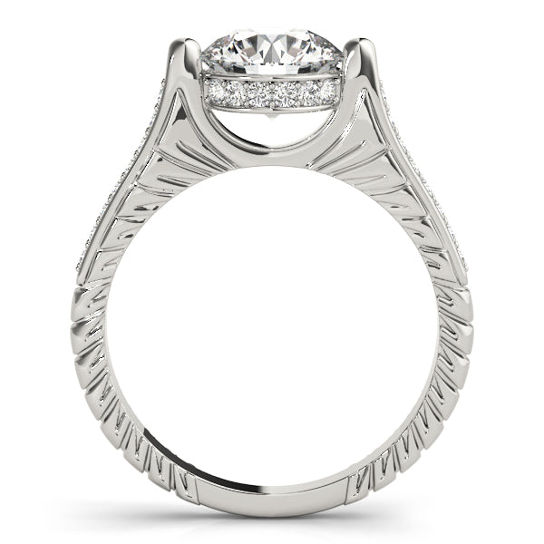 Round Antique Diamond Engagement Ring · 1.17 ct tw