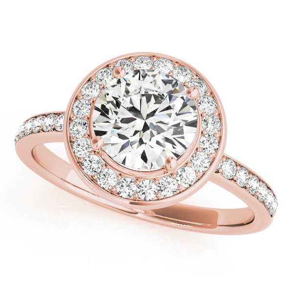 Round Halo Diamond Engagement Ring · 1.59 ct tw