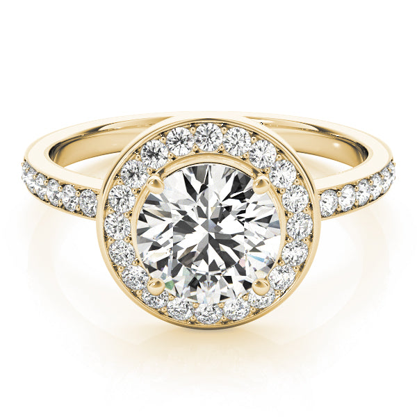 Round Halo Diamond Engagement Ring · 1.59 ct tw