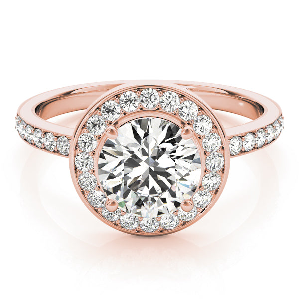 Round Halo Diamond Engagement Ring · 1.59 ct tw