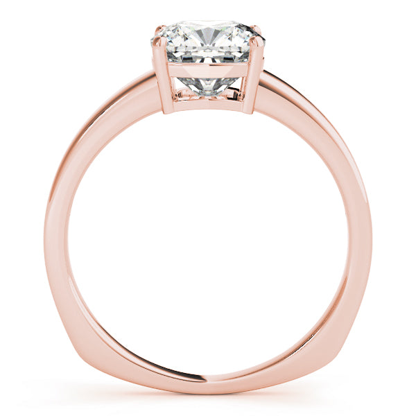 Cushion Princess Solitaire Engagement Ring