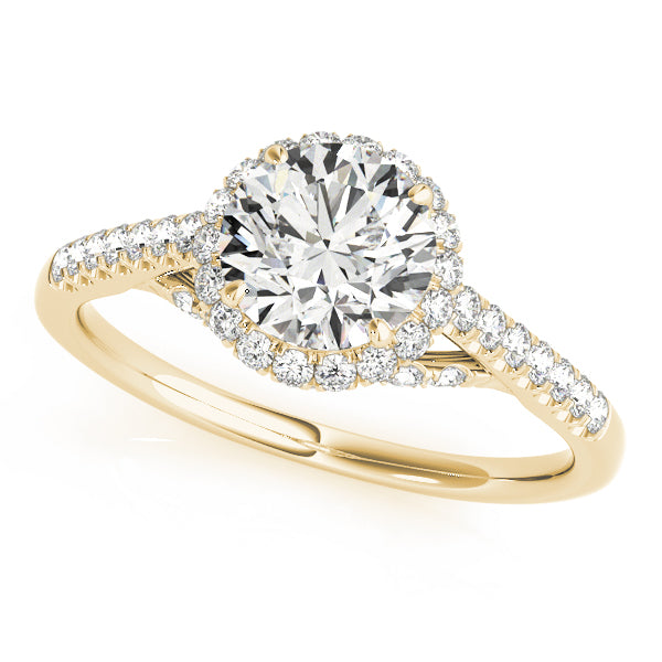 Round Halo Diamond Engagement Ring · 1.39 ct tw