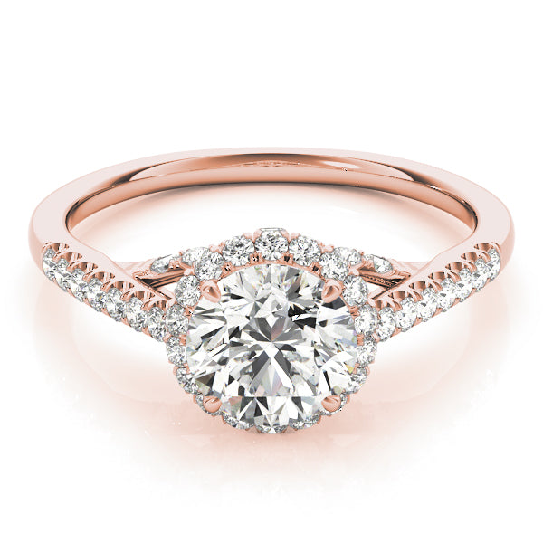Round Halo Diamond Engagement Ring · 1.39 ct tw