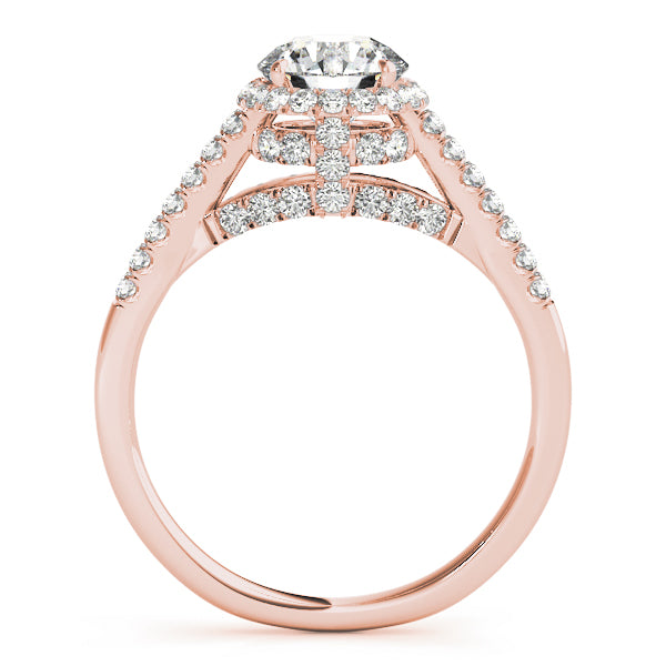 Round Halo Diamond Engagement Ring · 1.39 ct tw