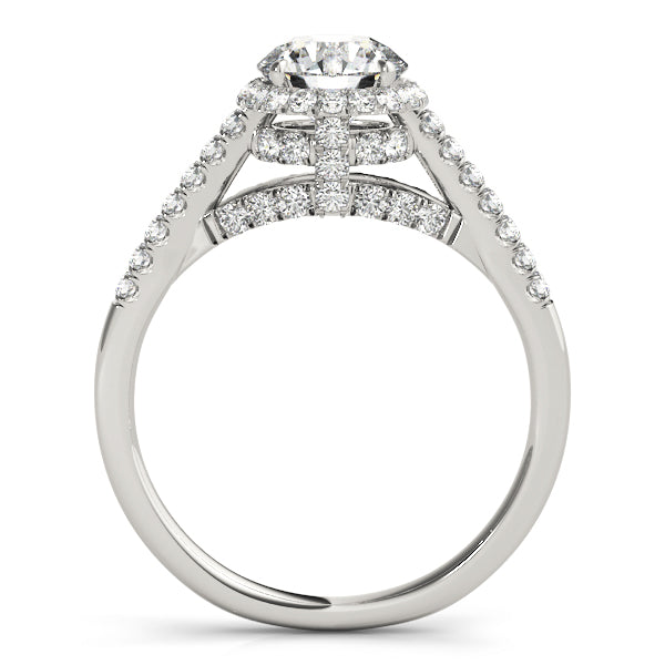 Round Halo Diamond Engagement Ring · 1.39 ct tw