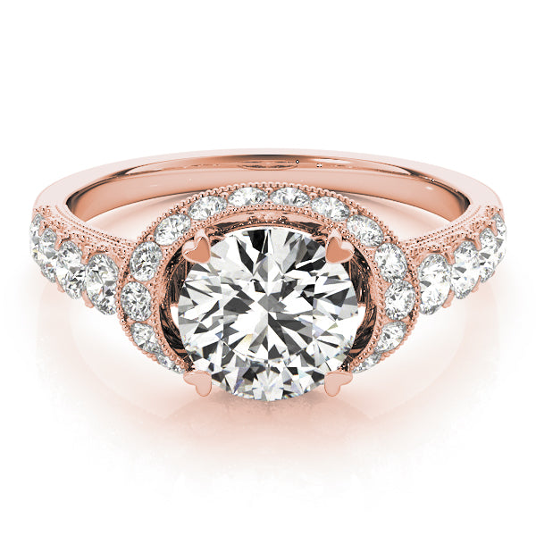 Round Halo Diamond Engagement Ring · 1.64 ct tw