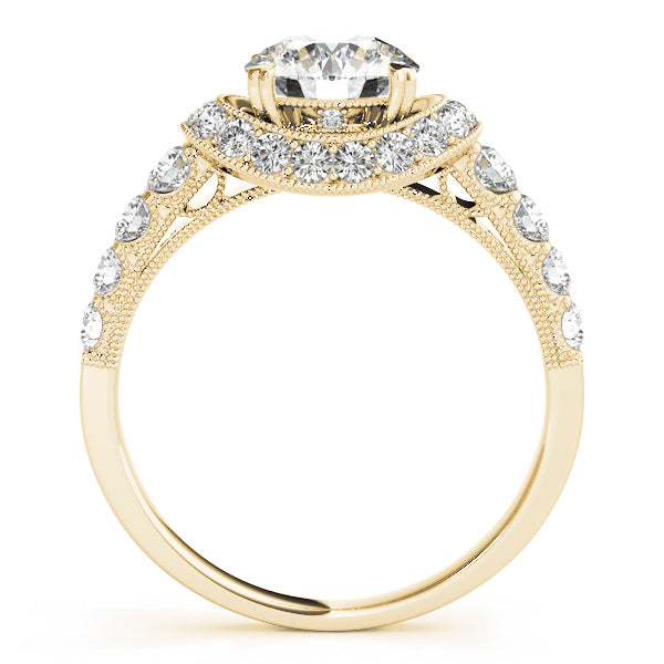 Round Halo Diamond Engagement Ring · 1.64 ct tw