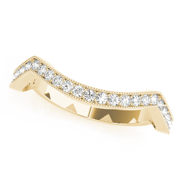 Curved Diamond Wedding Band · 0.23 ct tw
