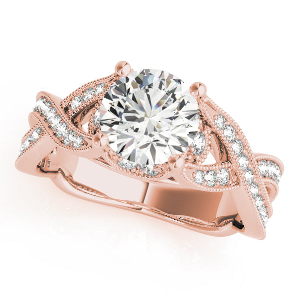 Round Multi-Row Diamond Engagement Ring · 1.39 ct tw