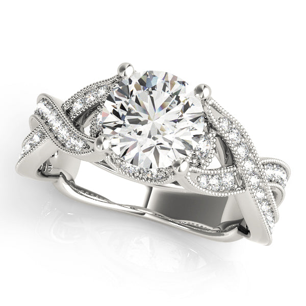 Round Multi-Row Diamond Engagement Ring · 1.39 ct tw