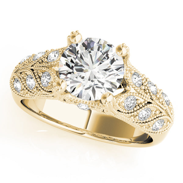 Round Antique Diamond Engagement Ring · 1.70 ct tw