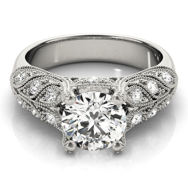 Round Antique Diamond Engagement Ring · 1.70 ct tw