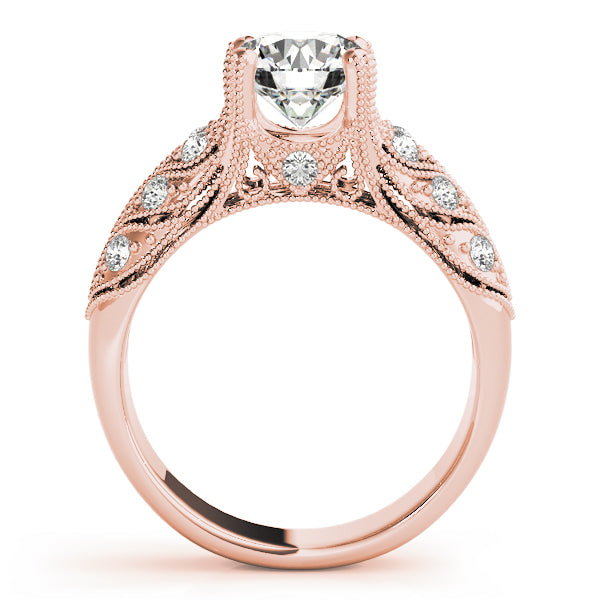 Round Antique Diamond Engagement Ring · 1.70 ct tw
