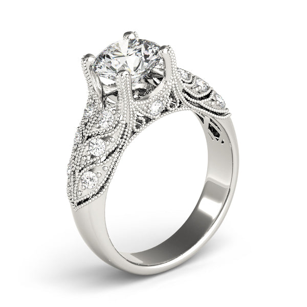 Round Antique Diamond Engagement Ring · 1.70 ct tw