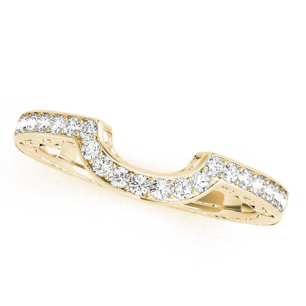 Curved Diamond Wedding Band · 0.23 ct tw