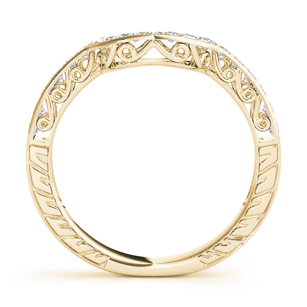 Curved Diamond Wedding Band · 0.23 ct tw