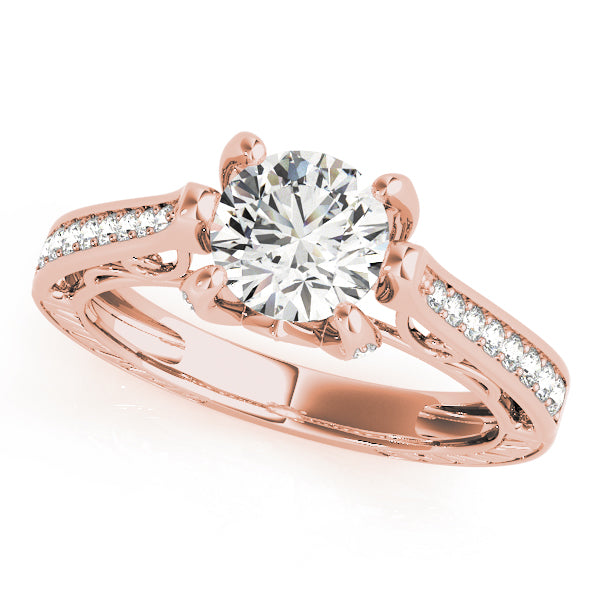 Round Antique Diamond Engagement Ring · 1.23 ct tw