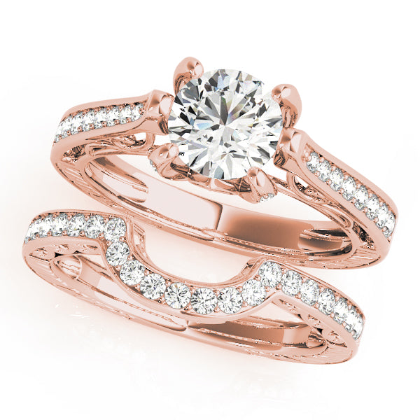 Round Antique Diamond Engagement Ring · 1.23 ct tw