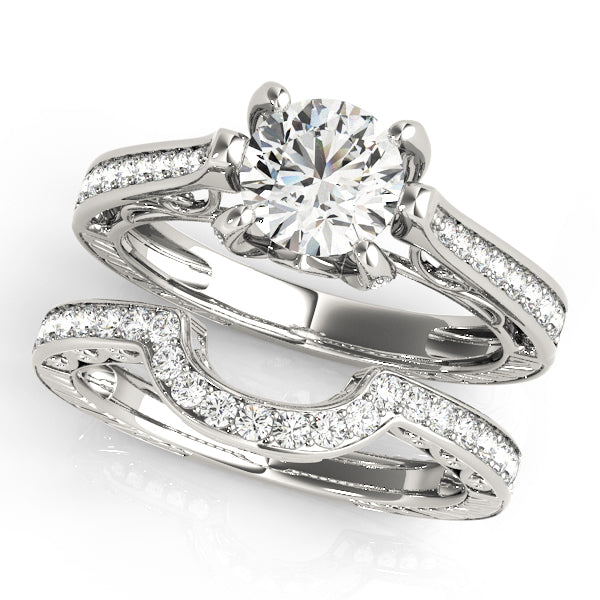 Round Antique Diamond Engagement Ring · 1.23 ct tw