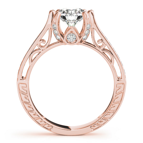 Round Antique Diamond Engagement Ring · 1.23 ct tw