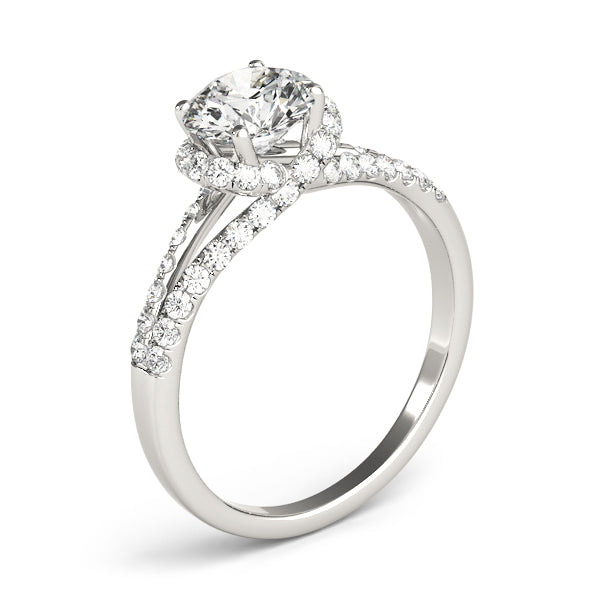 Round Multi-Row Diamond Engagement Ring · 1.34 ct tw