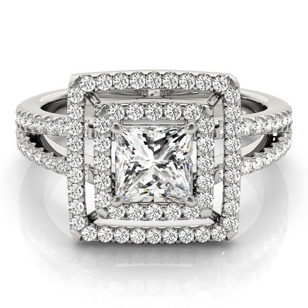 Square Princess & Cushion Gemstone Fashion Ring · 0.57 ct tw
