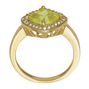 Cushion Princess Gemstone Fashion Ring · 0.14 ct tw