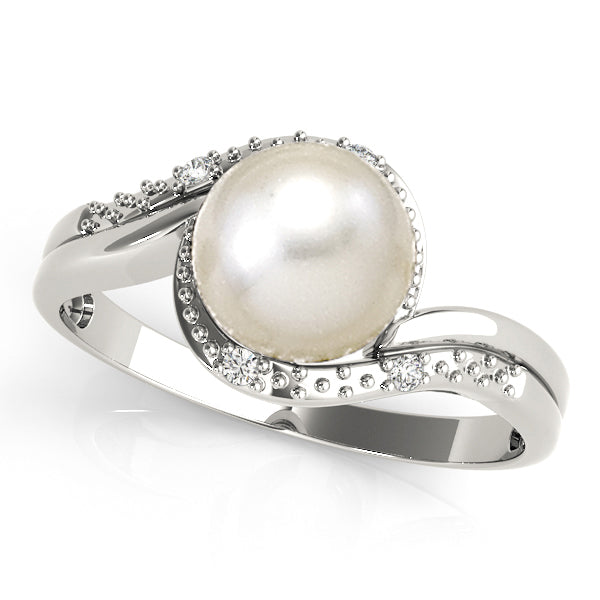 Pearl Gemstone Fashion Ring · 0.03 ct tw