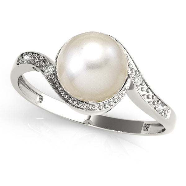 Pearl Gemstone Fashion Ring · 0.02 ct tw
