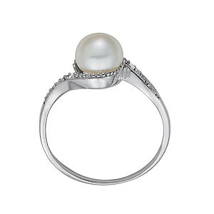 Pearl Gemstone Fashion Ring · 0.02 ct tw