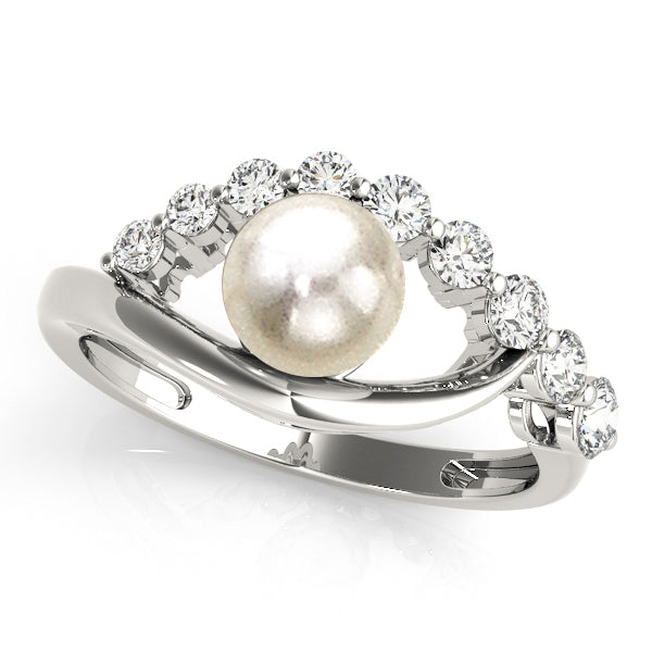 Pearl Gemstone Fashion Ring · 0.27 ct tw