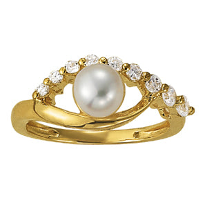 Pearl Gemstone Fashion Ring · 0.27 ct tw