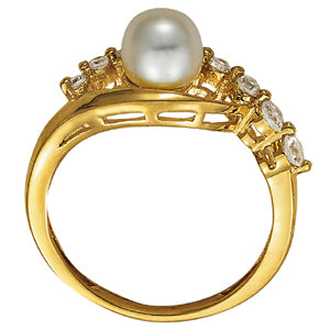 Pearl Gemstone Fashion Ring · 0.27 ct tw