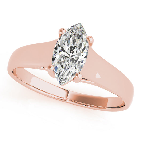 Marquise Diamond Solitaire Engagement Ring · 0.50 ct tw