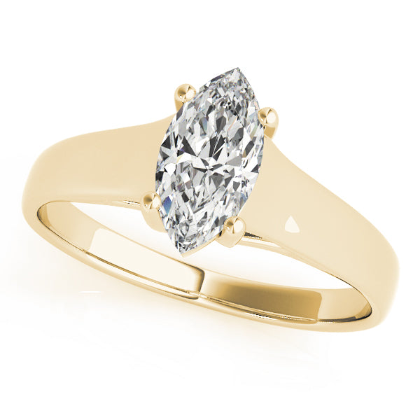 Marquise Diamond Solitaire Engagement Ring · 0.50 ct tw