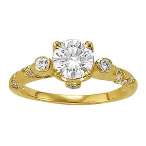 Round Gemstone Fashion Ring · 1.24 ct tw