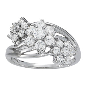 Diamond Cluster Fashion Ring · 1.01 ct tw