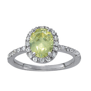 Oval Gemstone Fashion Ring · 0.28 ct tw