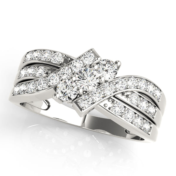 Round Three-Stone Diamond Engagement Ring · 0.50 ct tw