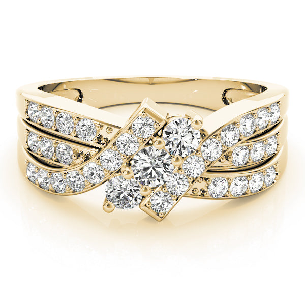 Round Three-Stone Diamond Engagement Ring · 0.50 ct tw