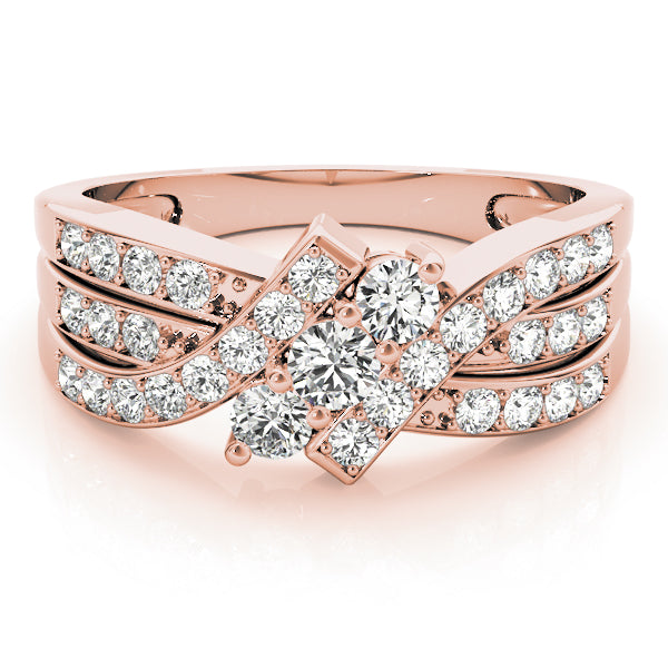 Round Three-Stone Diamond Engagement Ring · 0.50 ct tw