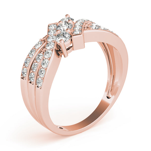 Round Three-Stone Diamond Engagement Ring · 0.50 ct tw