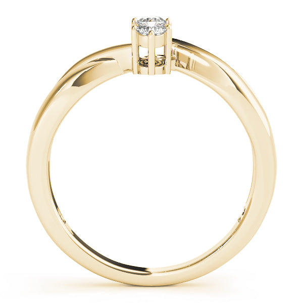 Round Three-Stone Diamond Engagement Ring · 0.09 ct tw