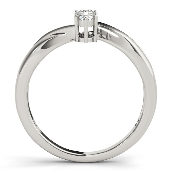 Round Three-Stone Diamond Engagement Ring · 0.09 ct tw