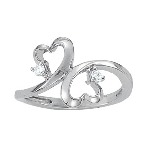 Heart Diamond Fashion Ring · 0.08 ct tw