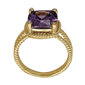 Cushion Princess Gemstone Fashion Ring · 0.02 ct tw