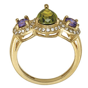 Pear Gemstone Fashion Ring · 0.22 ct tw