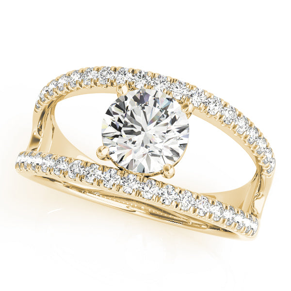 Round Multi-Row Diamond Engagement Ring · 0.69 ct tw