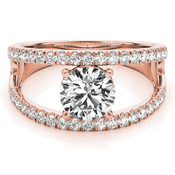 Round Multi-Row Diamond Engagement Ring · 1.28 ct tw