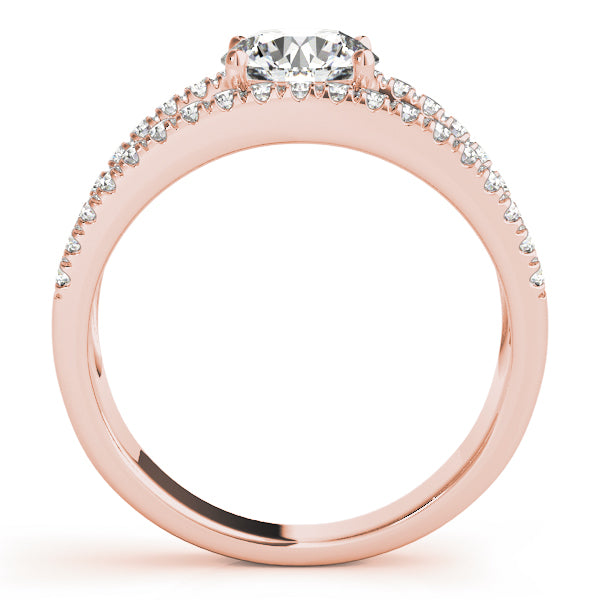 Round Multi-Row Diamond Engagement Ring · 0.69 ct tw